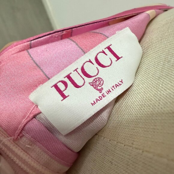 Pucci Printed Asymmetrical Skirt In Pink - Picture 8 of 9